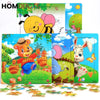 16Pcs 3D Colorful Wooden Puzzle Set