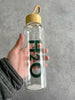 Eco Friendly Glass Water Bottle With bamboo cap