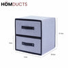 2 Drawer Fabric Storage Box