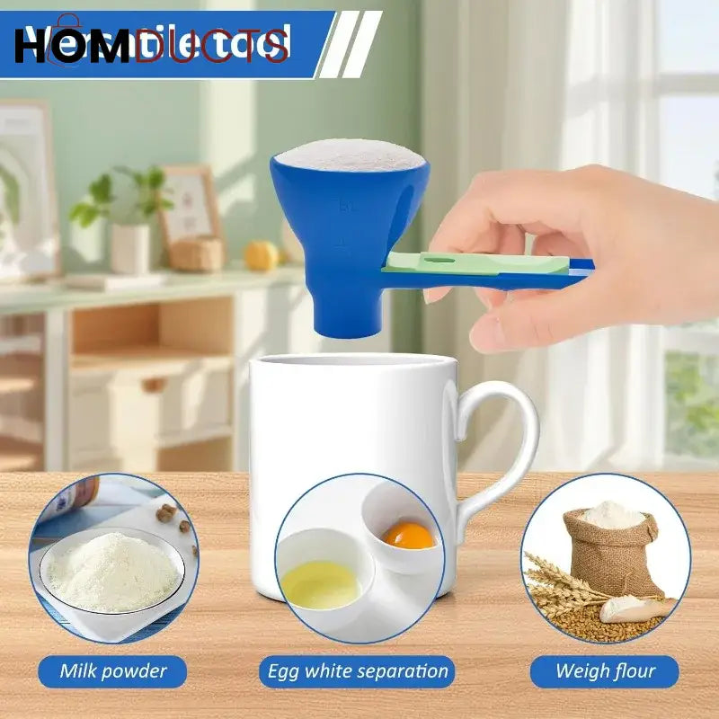 Api Transfer Spoon 2-in-1 Measuring Spoon and Funnel – Multipurpose Kitchen Tool with Bui ...