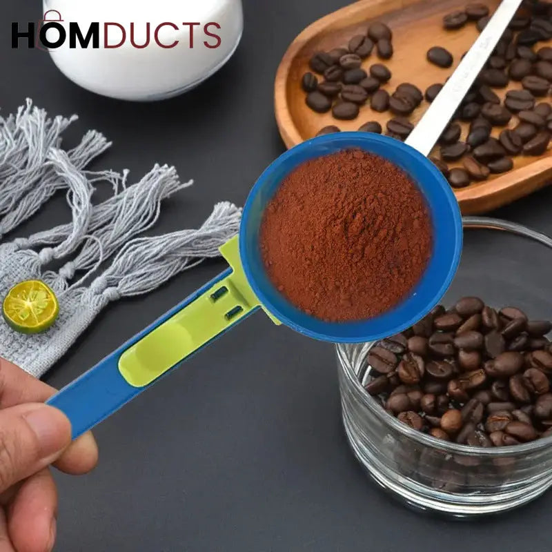 2-in-1 Measuring Spoon and Funnel – Multipurpose Kitchen Tool with Built-In Scale for Powder & Liquid Transfer