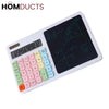 2-in-1 Pastel Calculator with LCD Writing Pad – Student Desk Essential