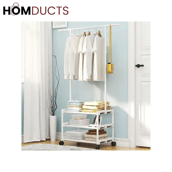 3 Layer Attachable Cloth Rack Shelves & Stands