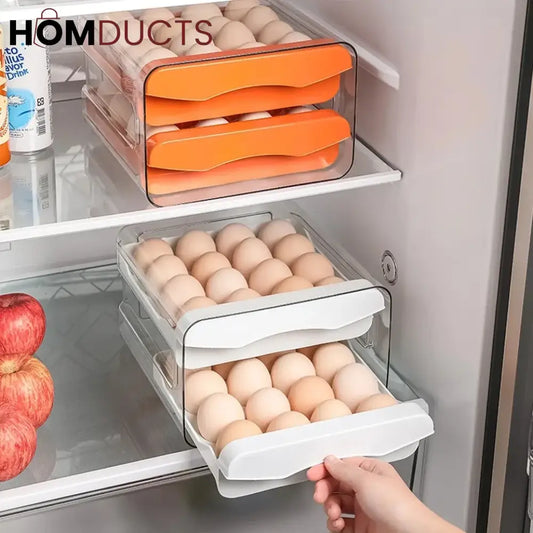 2 Layer Drawer Egg Storage Box