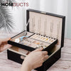 2 Layer Leather Jewelery Organizer J & C