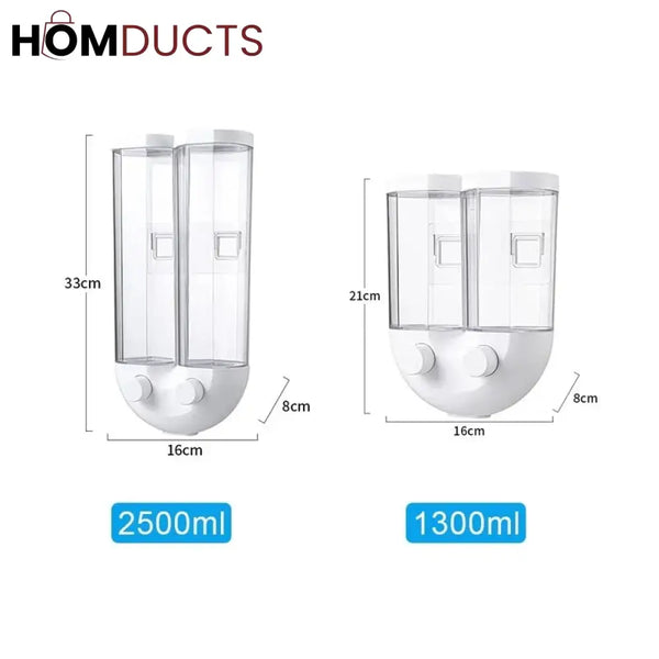 2 Partition U Shape 2.5L Cereal Dispener