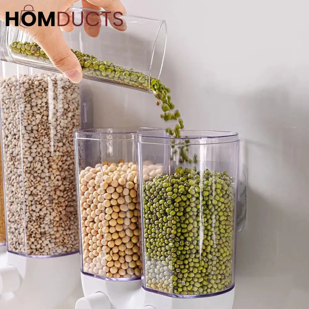2 Partition U Shape 2.5L Cereal Dispener