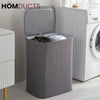 2 Portions Laundry Basket With Lid (Premium Quality)