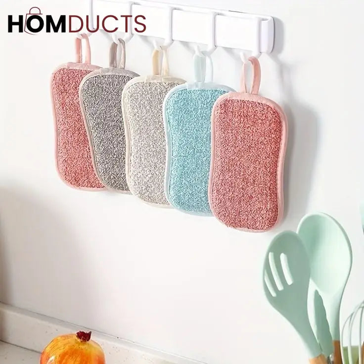 2 Sides Scrub Sponge Dishwasher (2Pcs)