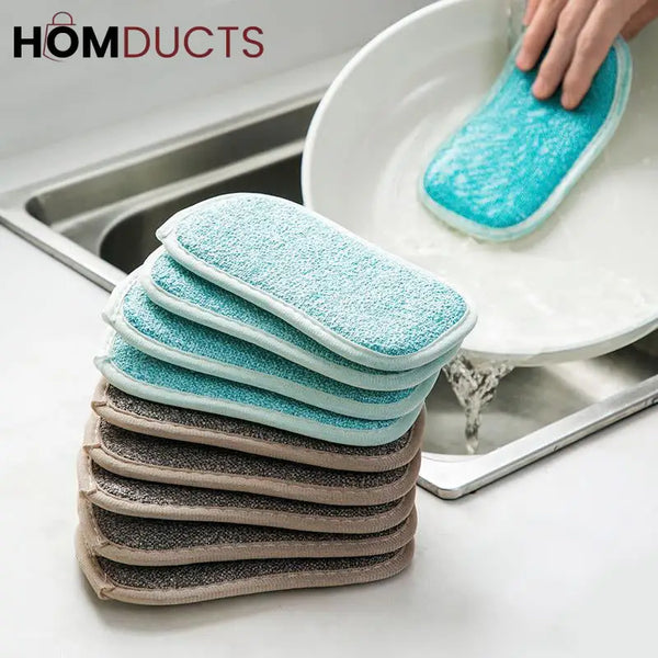 2 Sides Scrub Sponge Dishwasher (2Pcs)