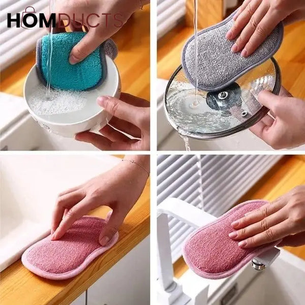 2 Sides Scrub Sponge Dishwasher (2Pcs)