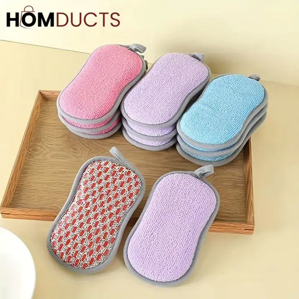2 Sides Scrub Sponge Dishwasher (2Pcs)