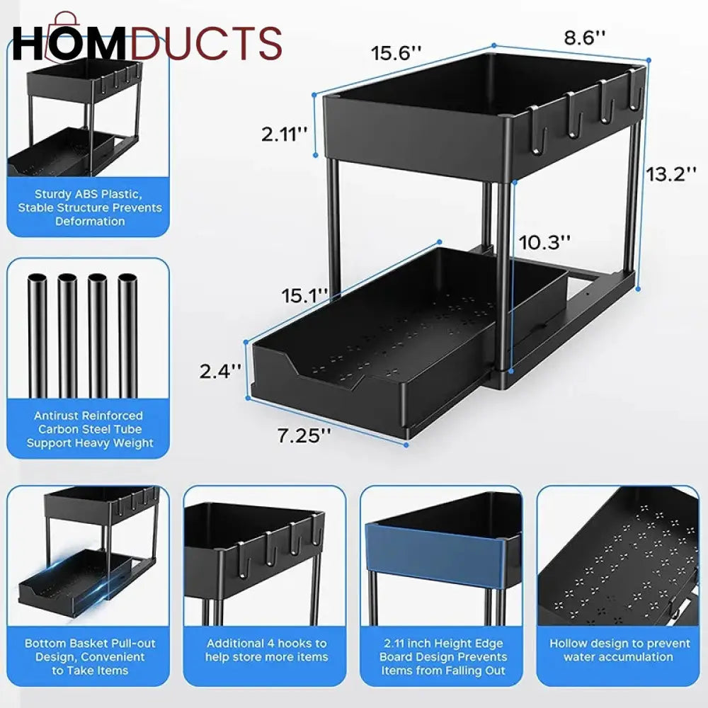 2 Tier Kitchen/Undersink Organizer