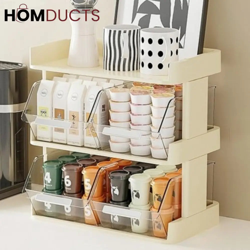 2 Tier Kitchen Tea And Coffee Organizer