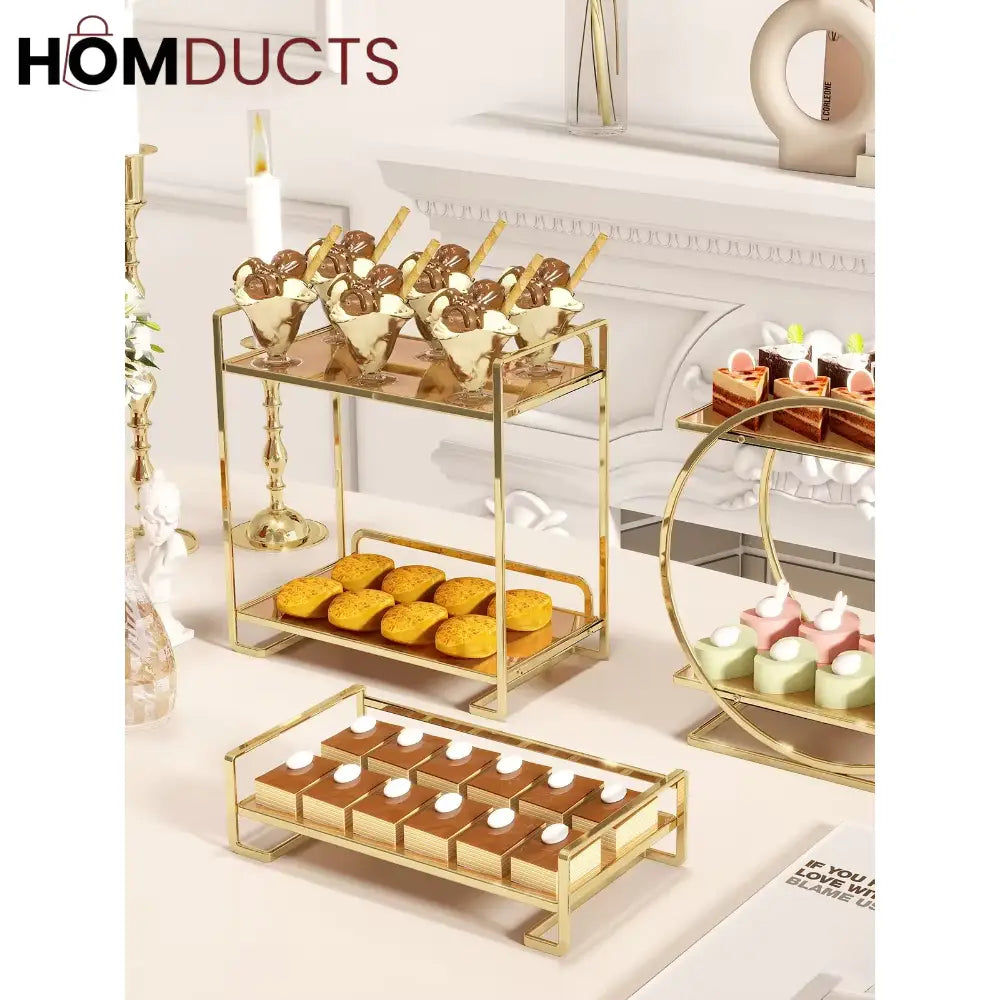 2 Tier Luxury Decor Stand