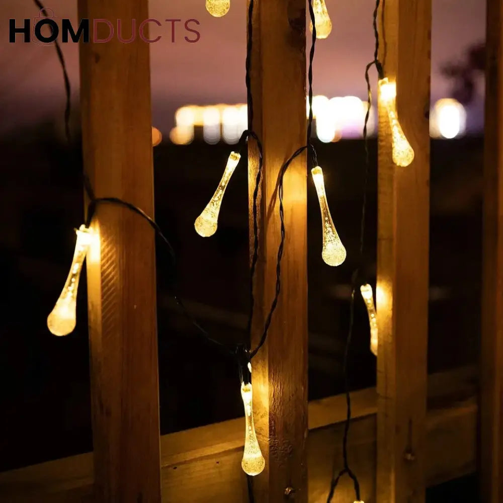 20 Led Water String Lights Battery + Usb Option