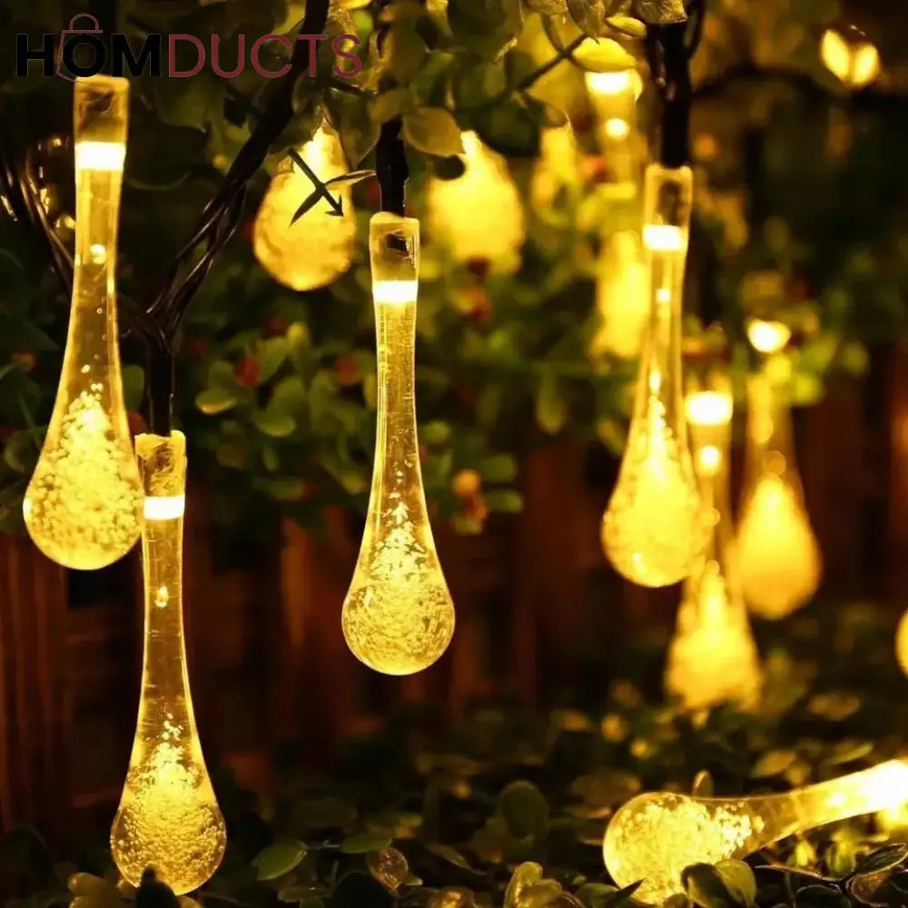 20 Led Water String Lights Battery + Usb Option