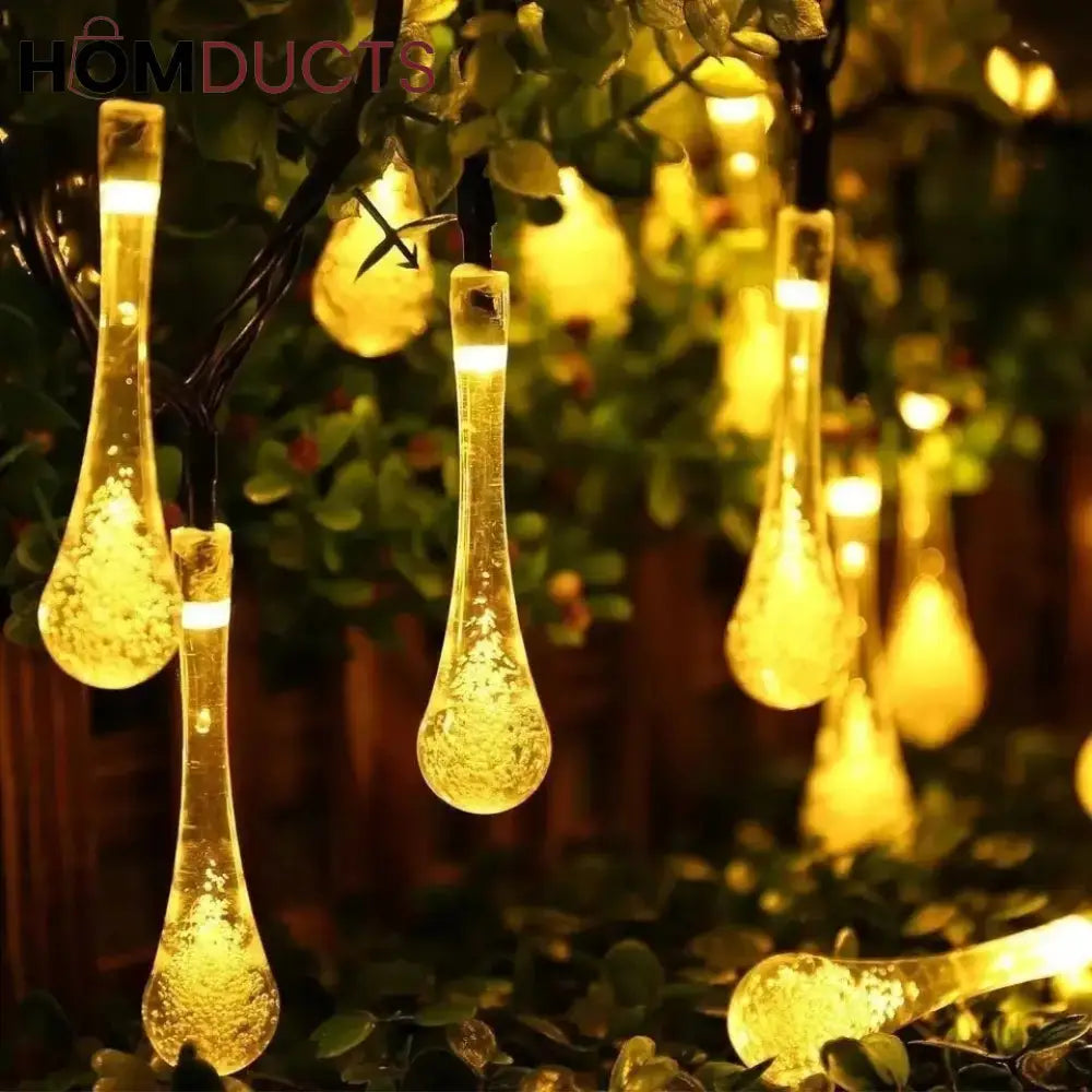 20 Led Water String Lights Battery + Usb Option