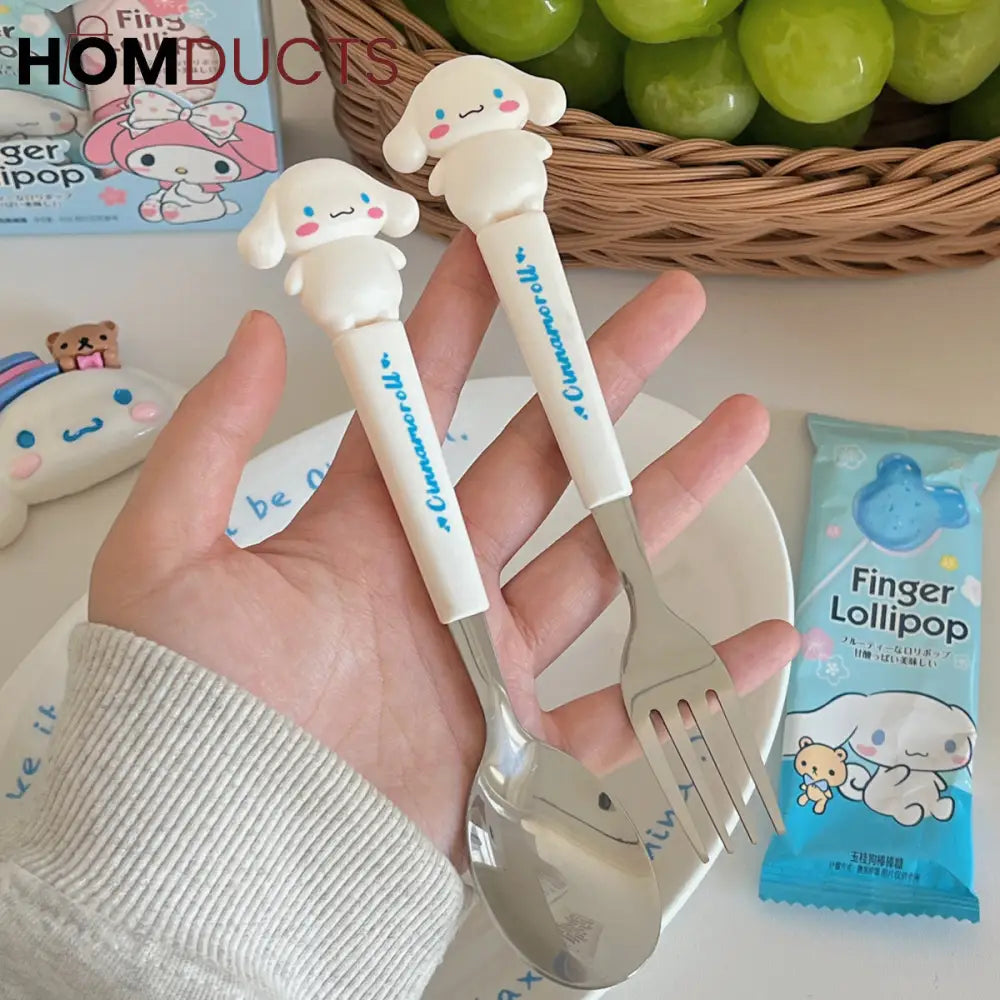 2Pcs Travelling Spoon And Fork Set