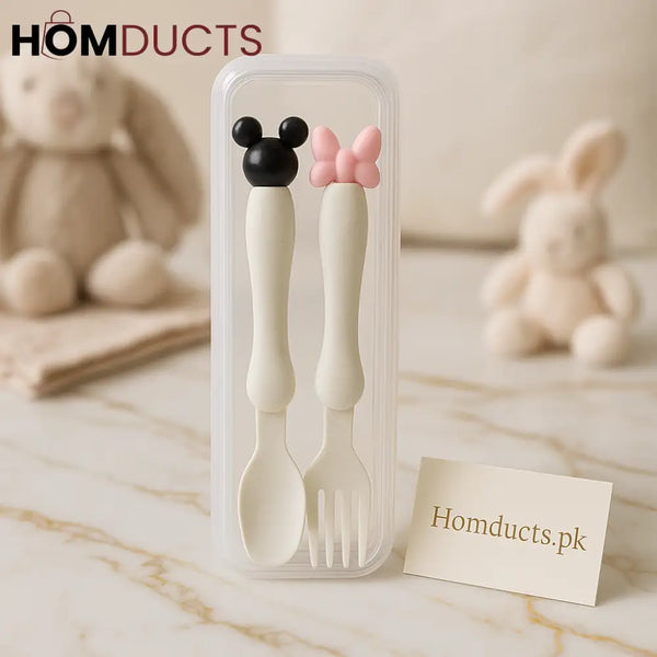 2pcs Travelling Spoon And Fork Set