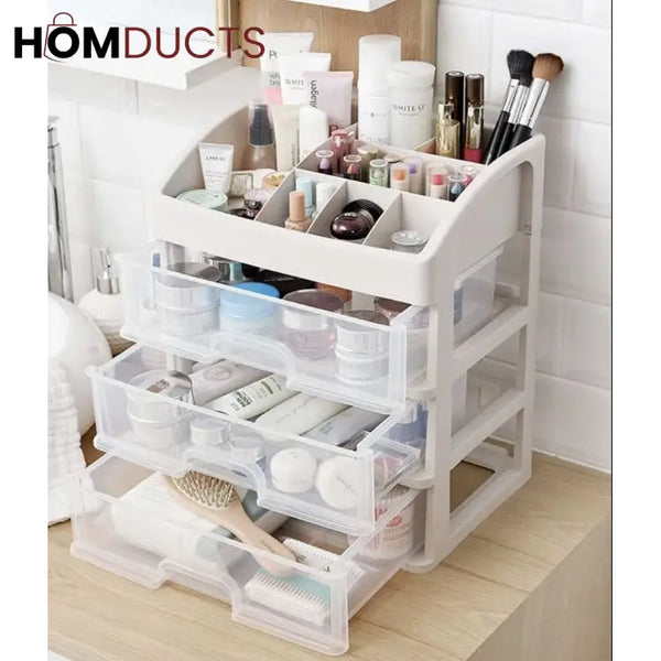 3 Drawer Cosmetic Storage Box