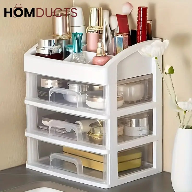 3 Drawer Cosmetic Storage Box
