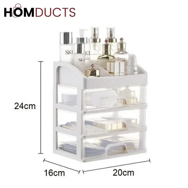 3 Drawer Cosmetic Storage Box