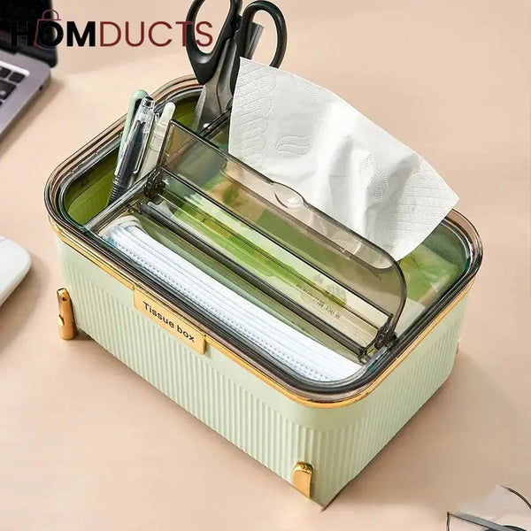 3 In 1 Multifunctional Desktop Tissue Box