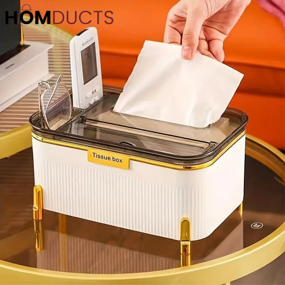 3 In 1 Multifunctional Desktop Tissue Box