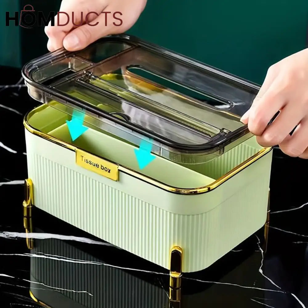 3 In 1 Multifunctional Desktop Tissue Box