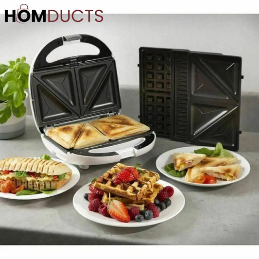 3 In 1 Waffle Grill And Sandwich Maker