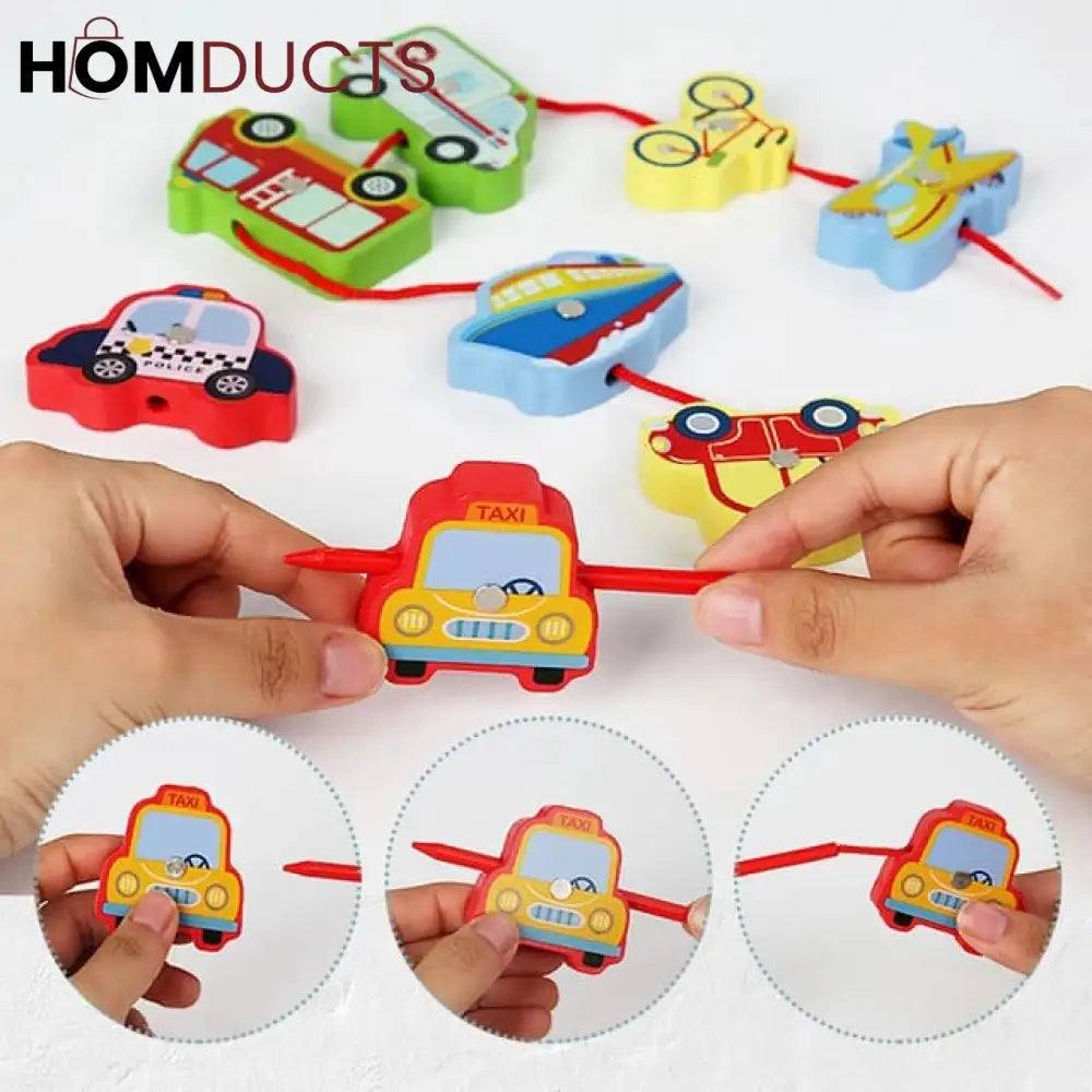 3 In 1 Wooden Multi Shape Magnet Matching Board