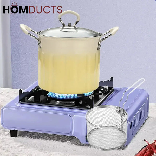 3 Litre Deep Frying Pot With Strainer
