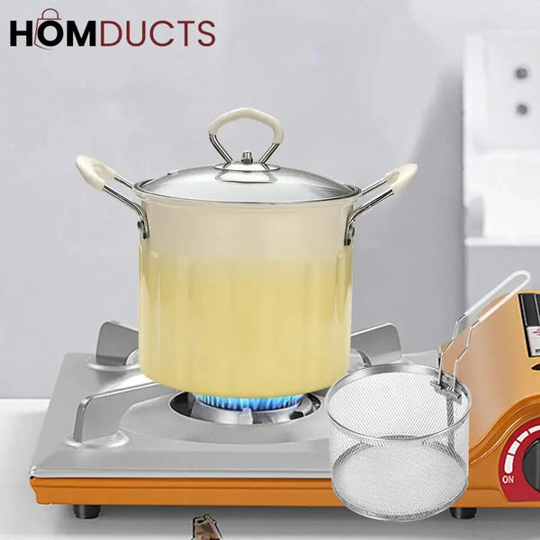 3 Litre Deep Frying Pot With Strainer