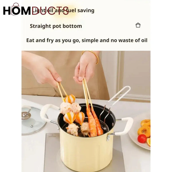 3 Litre Deep Frying Pot With Strainer