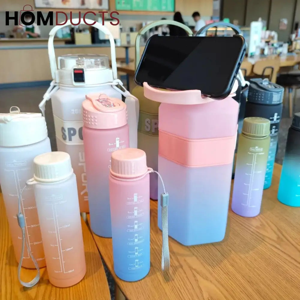 3 Pcs Sports Water Bottle Set