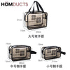 3 Pcs Transparent Pvc Cosmetic Bag Set