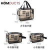 3 Pcs Transparent Pvc Cosmetic Bag Set