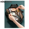 3 Pcs Transparent Pvc Cosmetic Bag Set