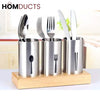 3 Portion Stainless Steel Cutlery Holder