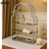 3-Tier Stainless Steel Vanity Organizer with Arch Frame