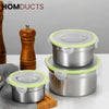 304 Stainless Steel Airtight Food Storage Containers for Kitchen - Leak-Proof & Durable
