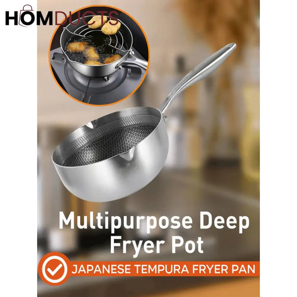 316L Stainless Steel Honeycomb Non-Stick Frying Pan – Scratch Resistant Multi-Functional Cookware for Gas & Induction