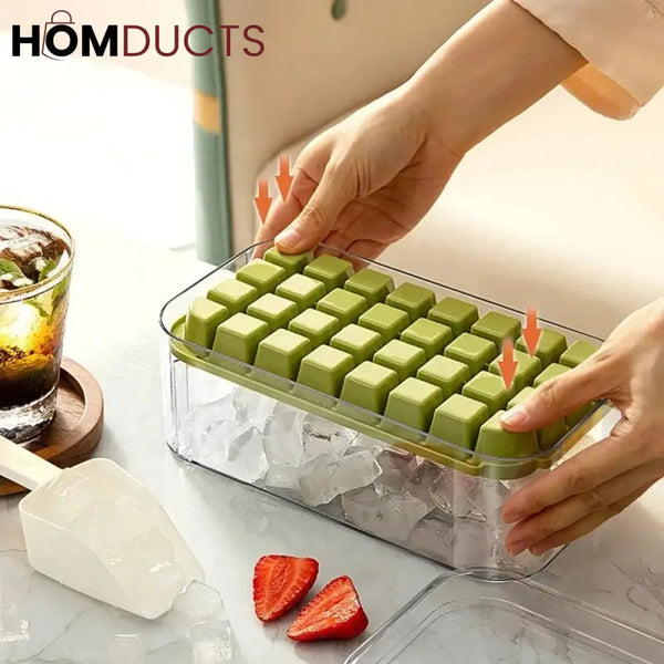 32Grid Silicone Ice Mold With Storage Box