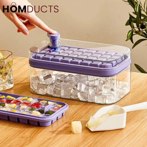 32Grid Silicone Ice Mold With Storage Box