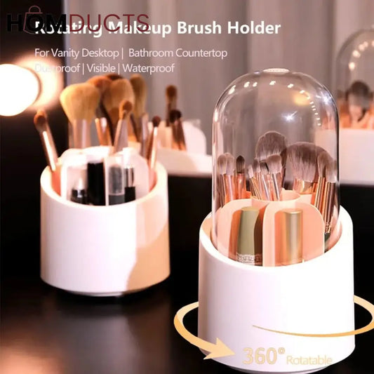 360° Rotating Base Makeup Brush Holder J & C Organizer