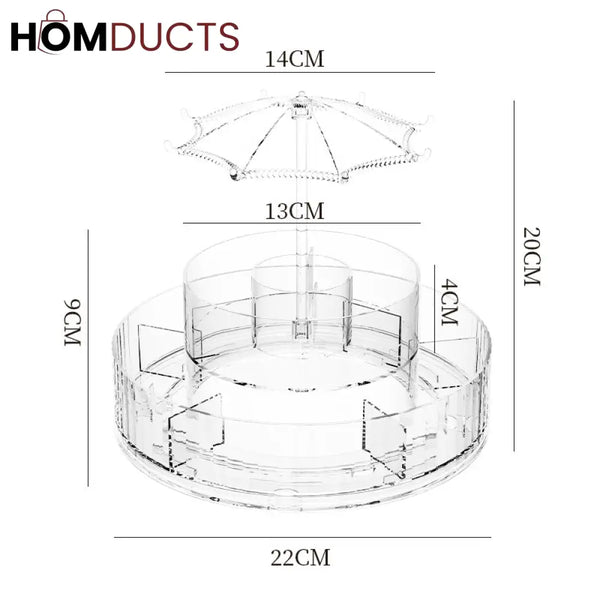 360 Rotating Cosmetic Storage Organizer J & C