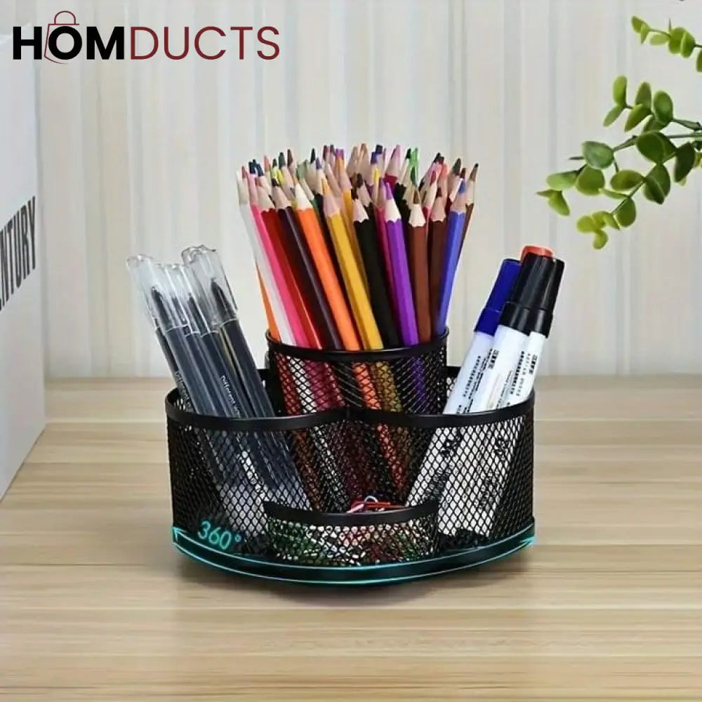 360 Rotating Desktop Iron Organizer