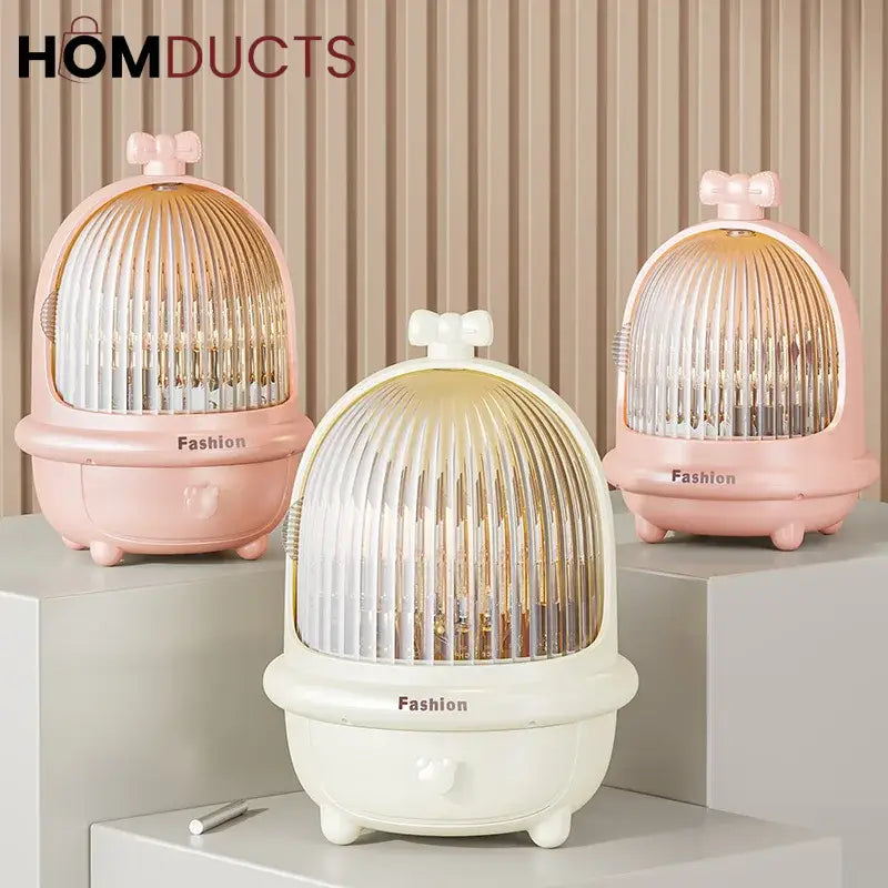 360° Rotating Makeup Organizer - Dust & Water-Proof Large Cosmetic Storage Box