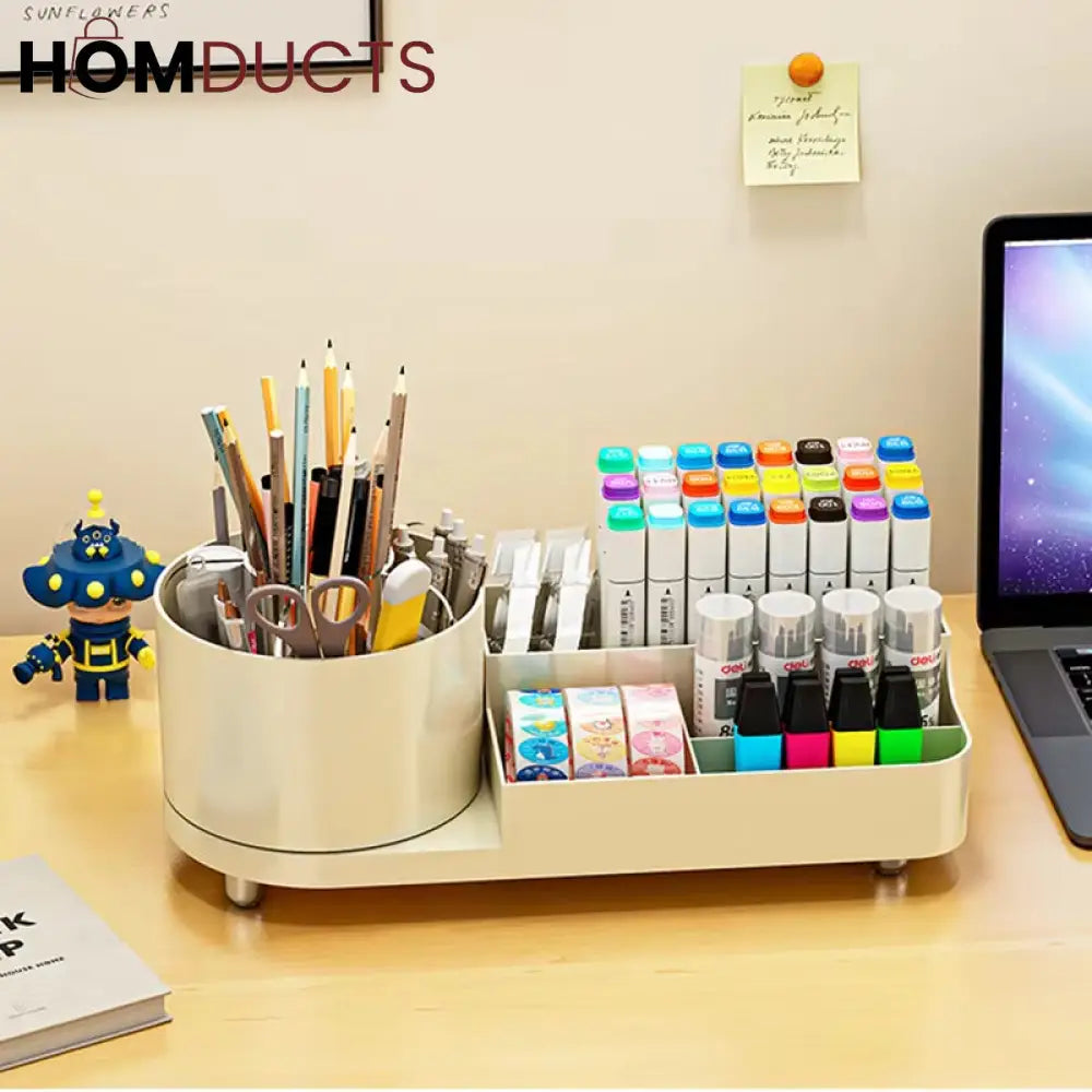 360° Rotating Makeup Organizer: Maximize Space & Find Your Beauty Essentials!